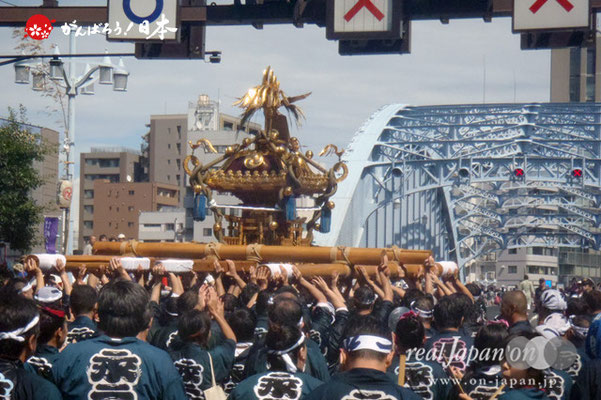 〈富岡八幡宮例大祭〉神輿連合渡御　三十五番: 永代二南 ＠2012.08.12