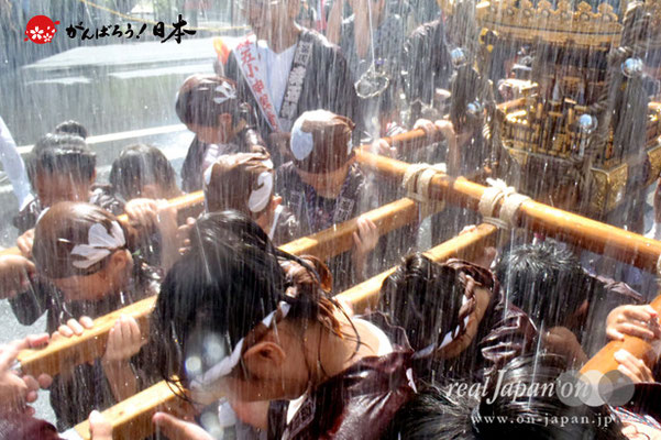 〈深川神明宮例大祭〉神輿連合渡御　子供神輿: 森下五丁目 ＠2012.08.19