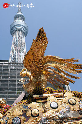 〈すみだ区民祝賀パレード〉十一番. 中央連合（本所四丁目町会所有神輿）　　　写真ナンバー【skp-001】