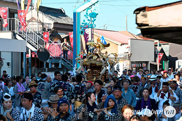 〈八重垣神社祇園祭〉女神輿連合渡御：萬町区 @2024.08.04