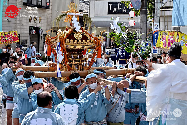 〈八重垣神社祇園祭〉神輿連合渡御：下出羽区 @2022.08.05