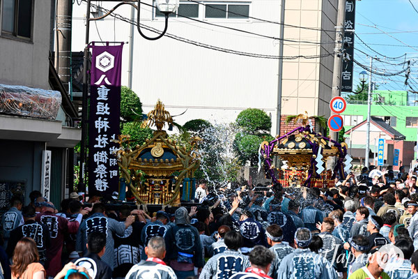 〈八重垣神社祇園祭〉神社神輿発御：上出羽区 @2024.08.04