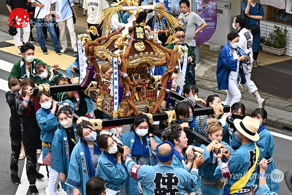 〈八重垣神社祇園祭〉女神連合輿渡御：仲町区 @2022.08.04
