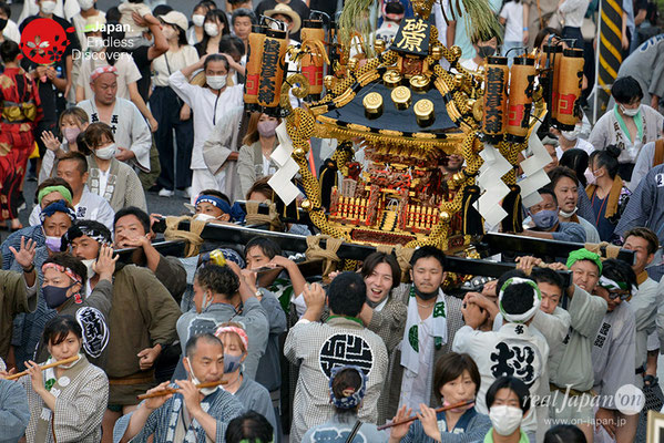〈八重垣神社祇園祭〉神輿連合渡御：砂原区 @2022.08.05
