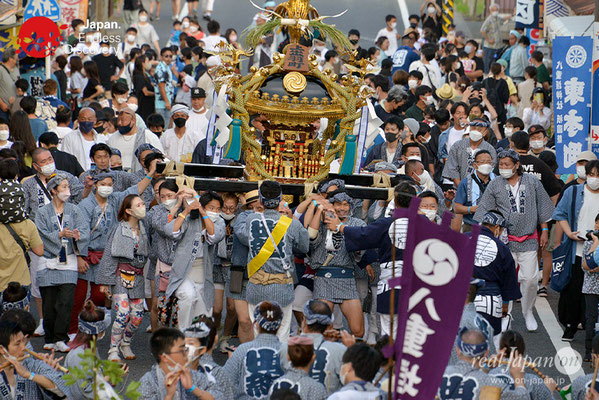 〈八重垣神社祇園祭〉神輿連合渡御：上出羽区 @2022.08.05