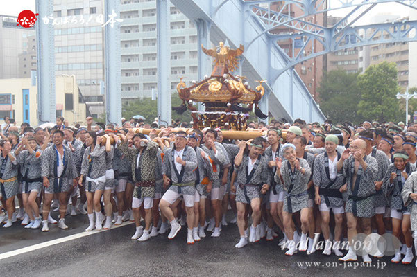 〈富岡八幡宮例大祭〉神輿連合渡御　三十七番: 白河二 ＠2014.08.17