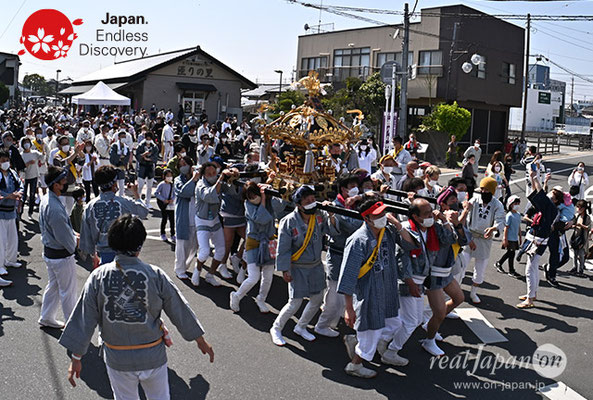 神輿渡御イベント, 2022年4月10日(日), 千葉県匝瑳市八日市場