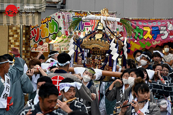 〈八重垣神社祇園祭〉女神連合輿渡御：福富町区 @2022.08.04