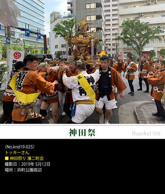 トッキーさん：神田祭 ,2019年5月12日,浜町公園周辺,濱二町会