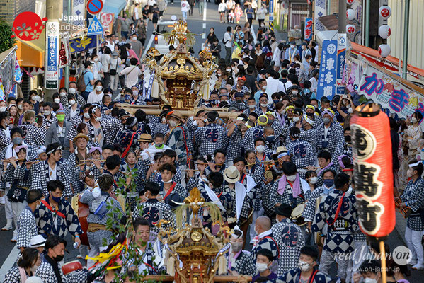 〈八重垣神社祇園祭〉神輿連合渡御：萬町区 @2022.08.05