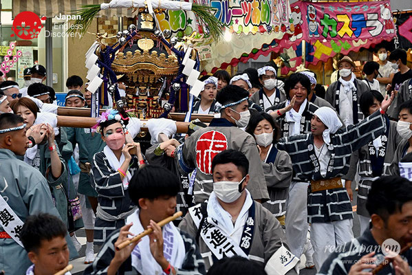 〈八重垣神社祇園祭〉女神連合輿渡御：福富町区 @2022.08.04
