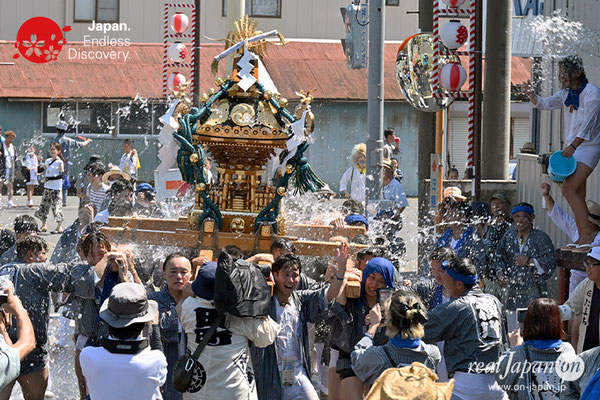 〈八重垣神社祇園祭〉十町神輿連合渡御：横町区 @2023.08.05