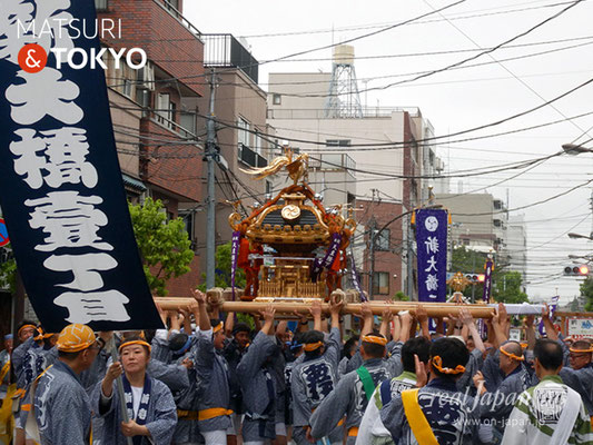 〈深川神明宮例大祭〉神輿連合渡御　十番: 新大橋一丁目 ＠2018.08.12　fkg18_009