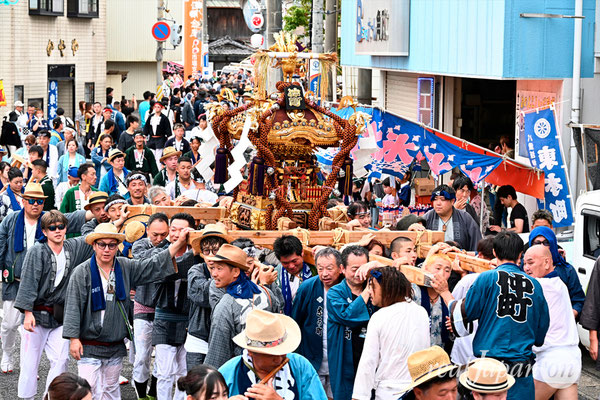 〈八重垣神社祇園祭〉十町神輿連合宮入渡御：仲町区 @2024.08.05