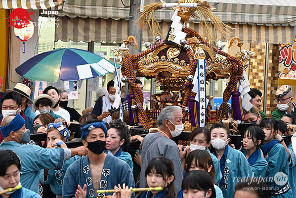 〈八重垣神社祇園祭〉女神連合輿渡御：仲町区 @2022.08.04