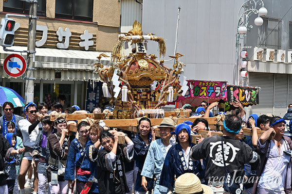 〈八重垣神社祇園祭〉十町神輿連合渡御：東本町区 2025.08.05
