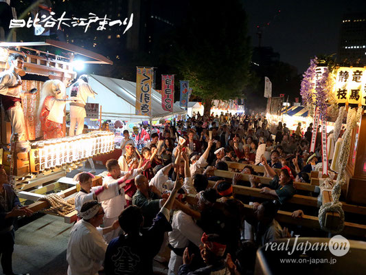 日比谷大江戸まつり：山車とお神輿のコラボレーション【山車: 粋葵會／お神輿: 二十三年会】2018.06.09 sat