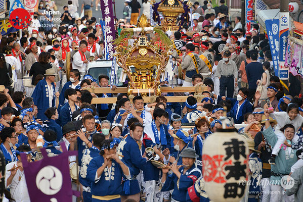 〈八重垣神社祇園祭〉神輿連合渡御：東本町区 @2022.08.05