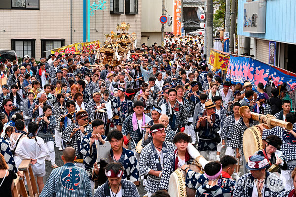 〈八重垣神社祇園祭〉十町神輿連合宮入渡御：萬町区 @2024.08.05