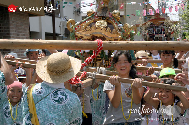 〈羽田まつり・※子供神輿町内渡御〉前河原 町会
