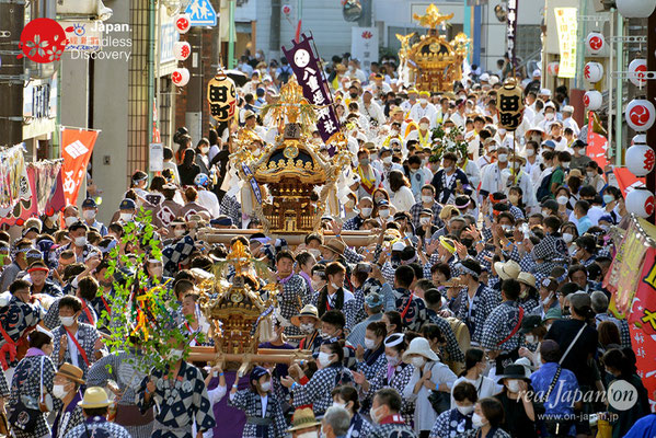 〈八重垣神社祇園祭〉神輿連合渡御：萬町区 @2022.08.05