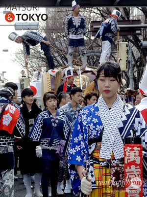 〈建国祭 2018.2.11〉手古舞道中連-立川同心會 ©real Japan'on : kks18-002