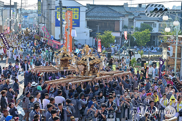 〈八重垣神社祇園祭〉十町神輿連合渡御：萬町区 2025.08.05