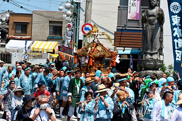 〈八重垣神社祇園祭〉十町神輿連合渡御：下出羽区 @2024.08.05