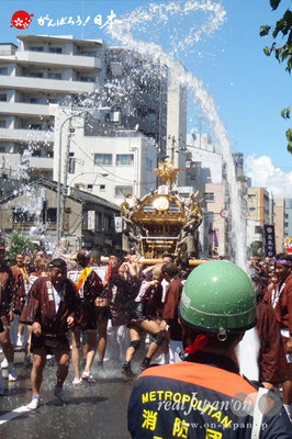 〈深川神明宮例大祭〉神輿連合渡御　三番: 森下五丁目 ＠2012.08.19