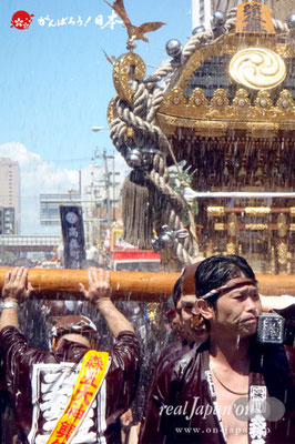 〈深川神明宮例大祭〉神輿連合渡御　三番: 森下五丁目 ＠2012.08.19