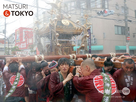 〈深川神明宮例大祭〉神輿連合渡御　五番: 森下三丁目 ＠2018.08.12　fkg18_019