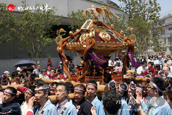 〈すみだ区民祝賀パレード〉五番. 業平四丁目南部町会/業平五丁目南部町会/業平五丁目北部町会（神輿所有：業平四丁目南部町会）