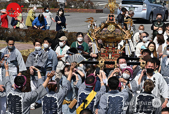 神輿渡御イベント, 2022年4月10日(日), 千葉県匝瑳市八日市場