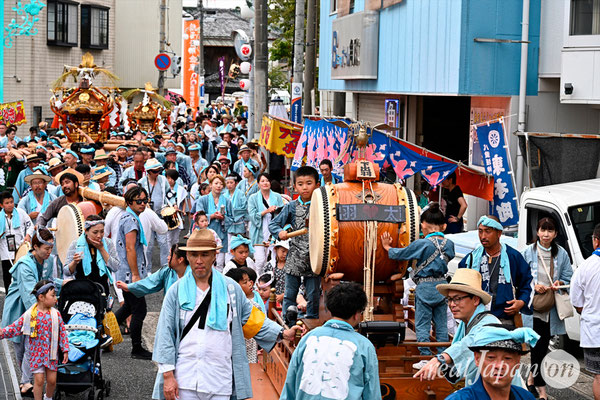 〈八重垣神社祇園祭〉十町神輿連合宮入渡御：下出羽区 @2024.08.05