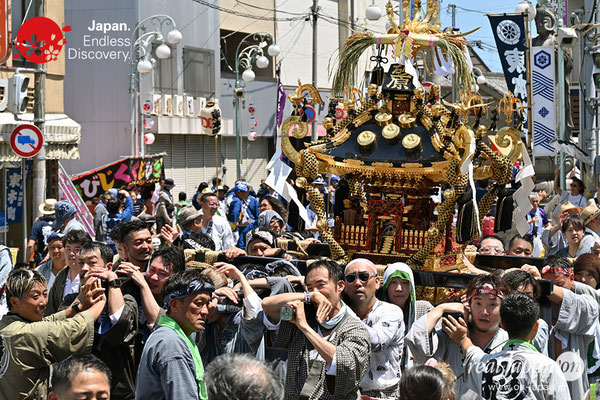 〈八重垣神社祇園祭〉十町神輿連合渡御：砂原区 @2023.08.05