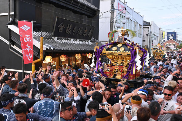 〈八重垣神社祇園祭〉神輿環御：上出羽区 @2024.08.05