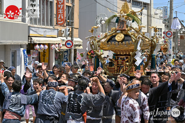 〈八重垣神社祇園祭〉十町神輿連合渡御：上出羽区 @2023.08.05