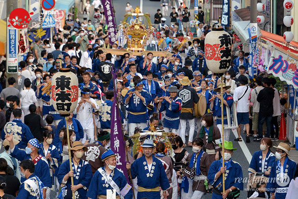 〈八重垣神社祇園祭〉神輿連合渡御：東本町区 @2022.08.05