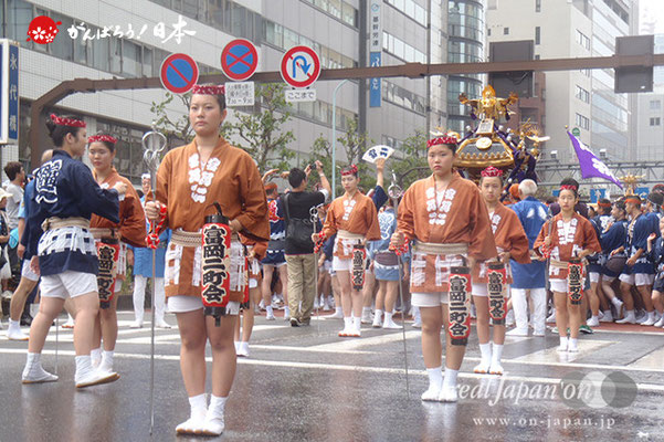 〈富岡八幡宮例大祭〉神輿連合渡御　二十五番: 富岡二 ＠2014.08.17