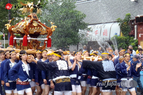 〈富岡八幡宮例大祭〉神輿連合渡御　六番: 古石場西 ＠2012.08.12