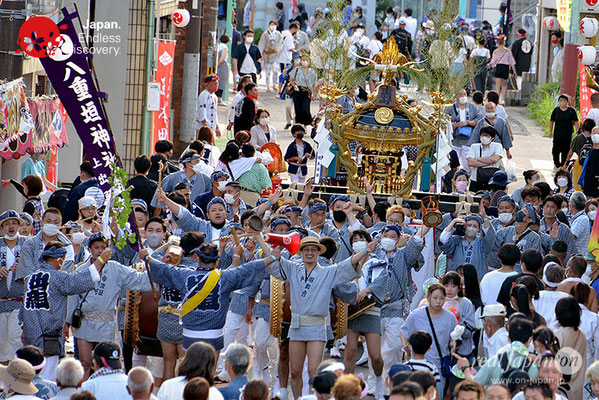 〈八重垣神社祇園祭〉神輿連合渡御：上出羽区 @2022.08.05