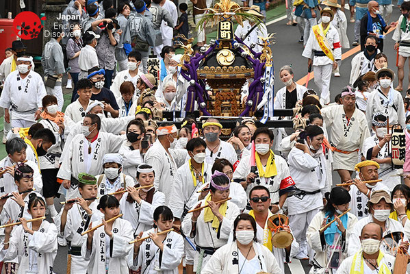 〈八重垣神社祇園祭〉女神連合輿渡御：田町区 @2022.08.04