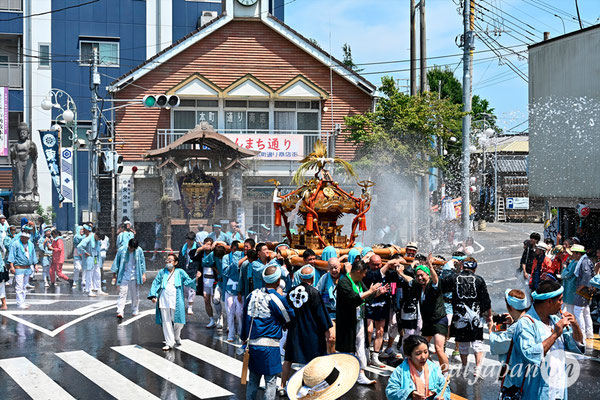 〈八重垣神社祇園祭〉十町神輿連合渡御：下出羽区 @2024.08.05
