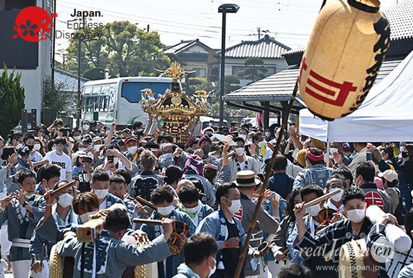 神輿渡御イベント, 2022年4月10日(日), 千葉県匝瑳市八日市場