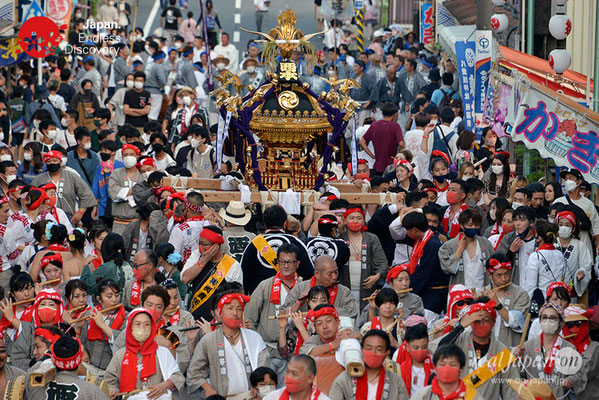 〈八重垣神社祇園祭〉神輿連合渡御：西本町区 @2022.08.05
