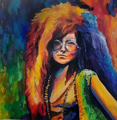 Janis, 100 x 100, Acryl auf Leinwand