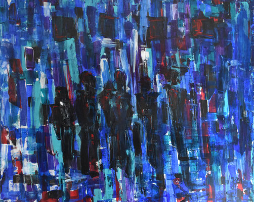 Remains - was bleibt...?!, 120 x 100, Acryl auf Leinwand