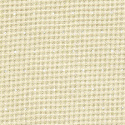 lugana mini dots beige lin 3835/2419 toile à broder zweigart