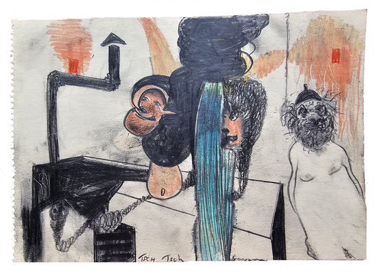 Bleistift/Farbstift auf Papier 17 x 24 cm - 800 Sfr.