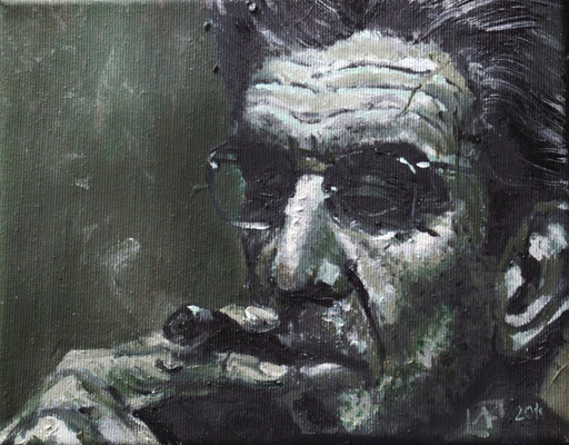 On order: Lacan, 24x19cm, oil on canvas, 2011 not available